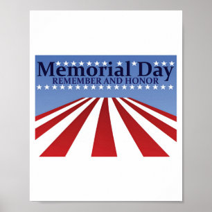 Herdenking van de herdenkingsdag en Poster