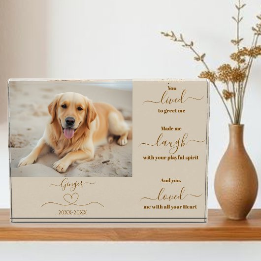 Herdenking van de hond - fotoblokken