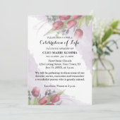 Herdenking van de Rode Tulip-Waterverf Kaart (Staand voorkant)