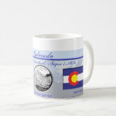 Herdenking van de staat Colorado Koffiemok (Voorkant rechts)