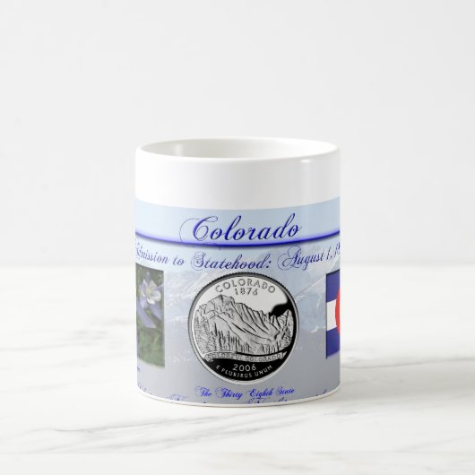 Herdenking van de staat Colorado Koffiemok (Center)