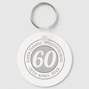 Herdenking van de verjaardag met Naam, Leeftijd, & Sleutelhanger