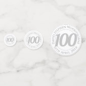 Herdenking van de verjaardag van de gepersonalisee confetti (Voorkanten)