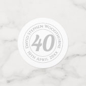 Herdenking van de verjaardag van de gepersonalisee confetti (Kleine voorkant)