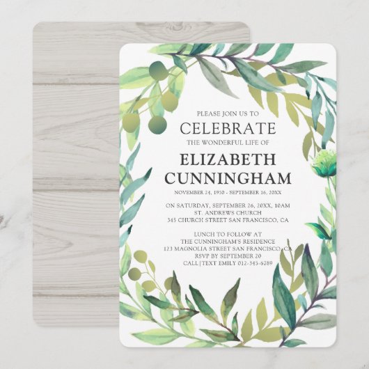 Herdenking van de Waterverf van het land Kaart (Voorkant / Achterkant)