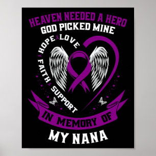 Herdenking van de ziekte van Nana Pancreas Poster