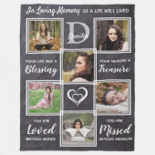 Herdenking van familieleden Keepomwille Foto Colla Fleece Deken (Voorkant)