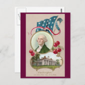 Herdenking van George Washington Briefkaart (Voorkant / Achterkant)