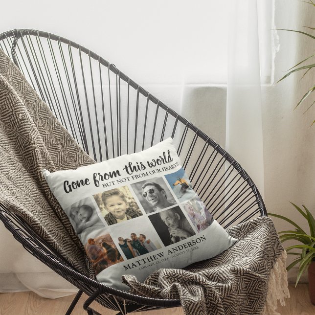 Herdenking van herdenking van foto-collage kussen (Creator heeft geüpload)