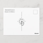 Herdenking van het Briefkaart van de koninklijke a (Achterkant)