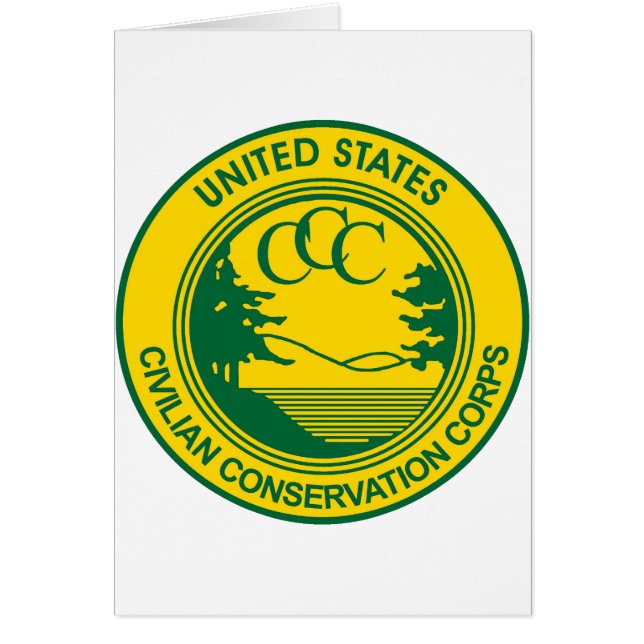 Herdenking van het CCC Civilian Conservation Corps (Voorkant)