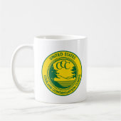 Herdenking van het CCC Civilian Conservation Corps Koffiemok (Links)