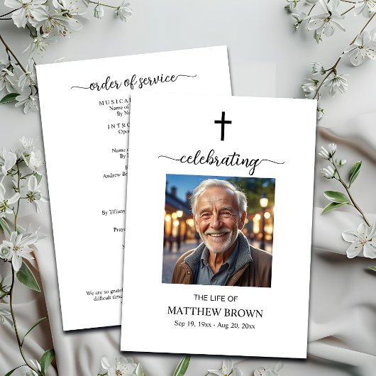 Herdenking van het leven 1 Foto-herdenkingskruis Programma