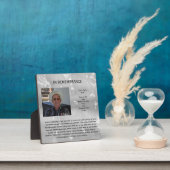 Herdenking van het leven door Janz Fotoplaat (Insitu)