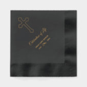 Herdenking van het leven folie servetten (Voorkant)