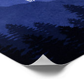 Herdenking van het leven in bergen poster (Hoek)