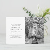 Herdenking van het leven in een moderne vorm kaart (Staand voorkant)