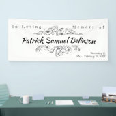 Herdenking van het leven | In het bewaren van gehe Spandoek (Beurs)