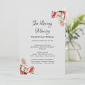 Herdenking van het leven | Poppie Kaart (Staand voorkant)