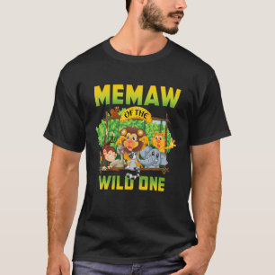 Herdenking van het wilde dierentuin Birthday Safar T-shirt