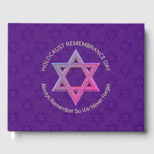 Herdenking van holocaust Dag Yom HaShoah Memorial Gastenboek