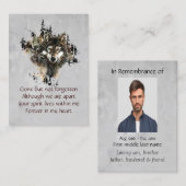 Herdenking van Memorial Keepslag Wolf Mountain Visitekaartje (Voorkant / Achterkant)