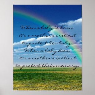 Herdenking van miskraam/Baby verlies Poster