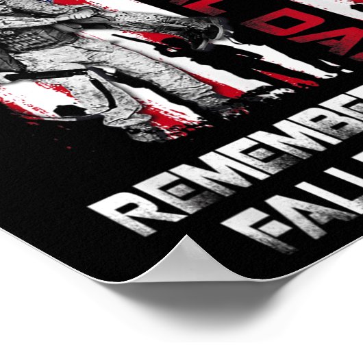 Herdenking van onze gestorven helden van de vierde poster (Hoek)