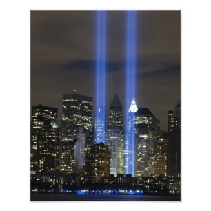 Herdenking van Twin Towers 11 september Foto Afdruk
