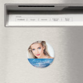 Herdenking voor altijd in ons hart Fotoblauw hemel Magneet (Insitu (Vaatwasser))