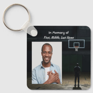 Herdenking Zakkaart Basketbalspel Sleutelhanger