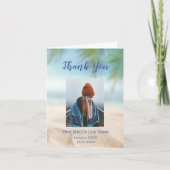 Herdenking Zee meer Pocket Beach Ocean Lake Bedankkaart (Voorkant)