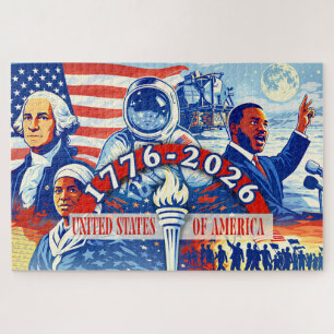 Herdenkings- 1776-2026 USA Semiquincentennial Legpuzzel