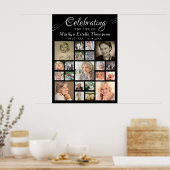 Herdenkings- CELEBRATIE VAN HET LEVEN VAN 21 Foto Poster (Keuken)