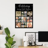 Herdenkings- CELEBRATIE VAN HET LEVEN VAN 21 Foto Poster (Thuiskantoor)