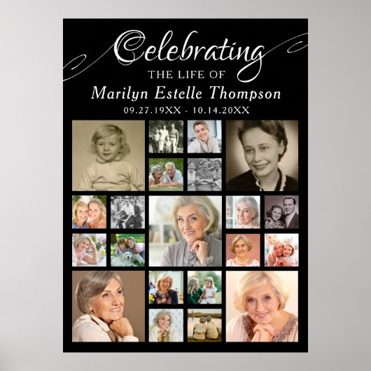 Herdenkings- CELEBRATIE VAN HET LEVEN VAN 21 Foto Poster (Voorkant)