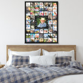 Herdenkings collage IN LIEVEVRUSTENDE HERINNERING  Canvas Afdruk (Insitu (Slaapkamer))
