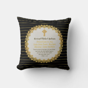 Herdenkings- PRIJSTERWIJDING geschenk Priester Dom Kussen