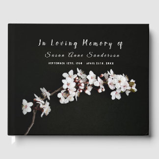 Herdenkingsboek voor kersebloesem-funerals gastenboek