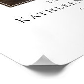 Herdenkingsbord met welkomstbord voor uitvaartcere poster (Hoek)