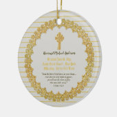 Herdenkingscadeau Priest pastor deacon Keramisch Ornament (Links)