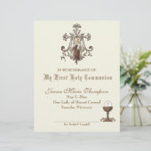 Herdenkingscertificaat katholieke Heilige Communie (Staand voorkant)