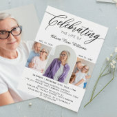 Herdenkingscollage met foto's kaart