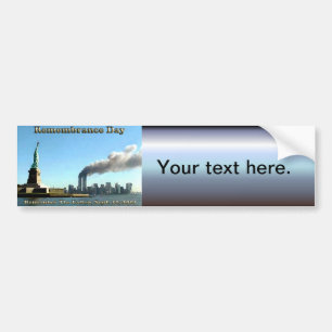 Herdenkingsdag 911 september 2001 bumpersticker