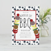 Herdenkingsdag BBQ Picknick Grillen Kaart (Staand voorkant)