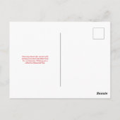 Herdenkingsdag Briefkaart (Achterkant)