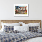 Herdenkingsdag canvas afdruk (Insitu (Slaapkamer))