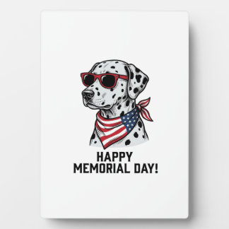 Herdenkingsdag Dalmatische Patriottische Hond Ontw Fotoplaat