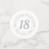 Herdenkingsdag geviering gepersonaliseerd confetti (Kleine voorkant)