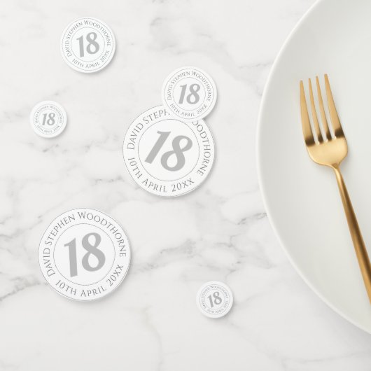 Herdenkingsdag geviering gepersonaliseerd confetti (Groep)